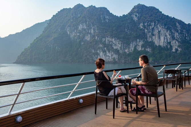 Scarlet Pearl Cruise - The Pearl of Halong Wonder (2days/1night) - Sunset, dinner, and the practical side of ship life