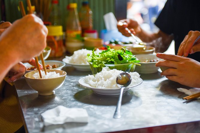 Small-Group Street Food Cyclo Tour of Hanoi Old Quarter - Bun cha: Hanoi’s smoky signature