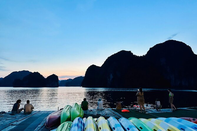 Sunset and Plankton Bioluminescent Night Kayak Lan Ha Bay - Dinner on the boat or at the floating village