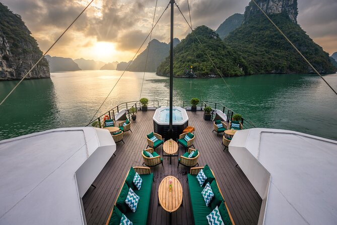 The Catamaran Luxury Day Cruise to Halong Bay from Hanoi(Best Selling) - A six-course lunch with bay views