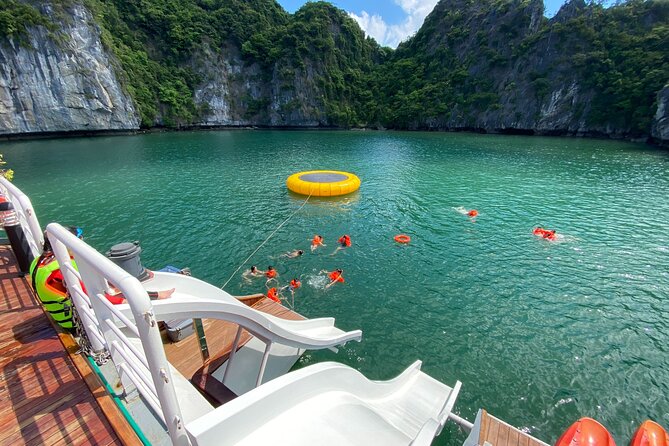 The Halong Catamaran Premium Day Cruise From Ha Long Bay - Sunset tea, fruit, and cakes from 4:30 to 5:30
