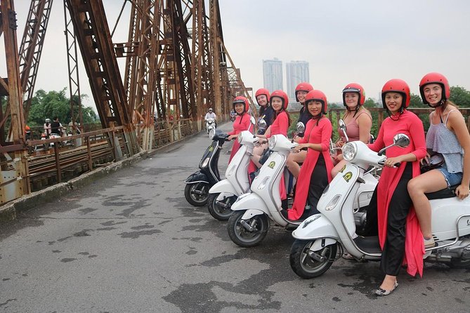 Vespa City Tour &Train Street Female With Ao Dai Riders 4,5 Hours - Starting with a safety briefing and hotel pickup