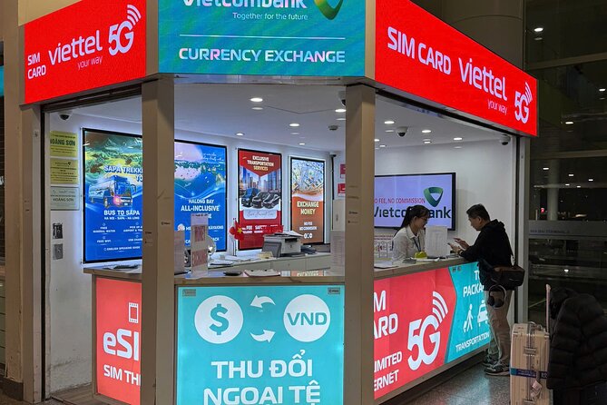 Vietnam 7 Day 30GB Tourist SIM Rental - Getting connected at Noi Bai Airport